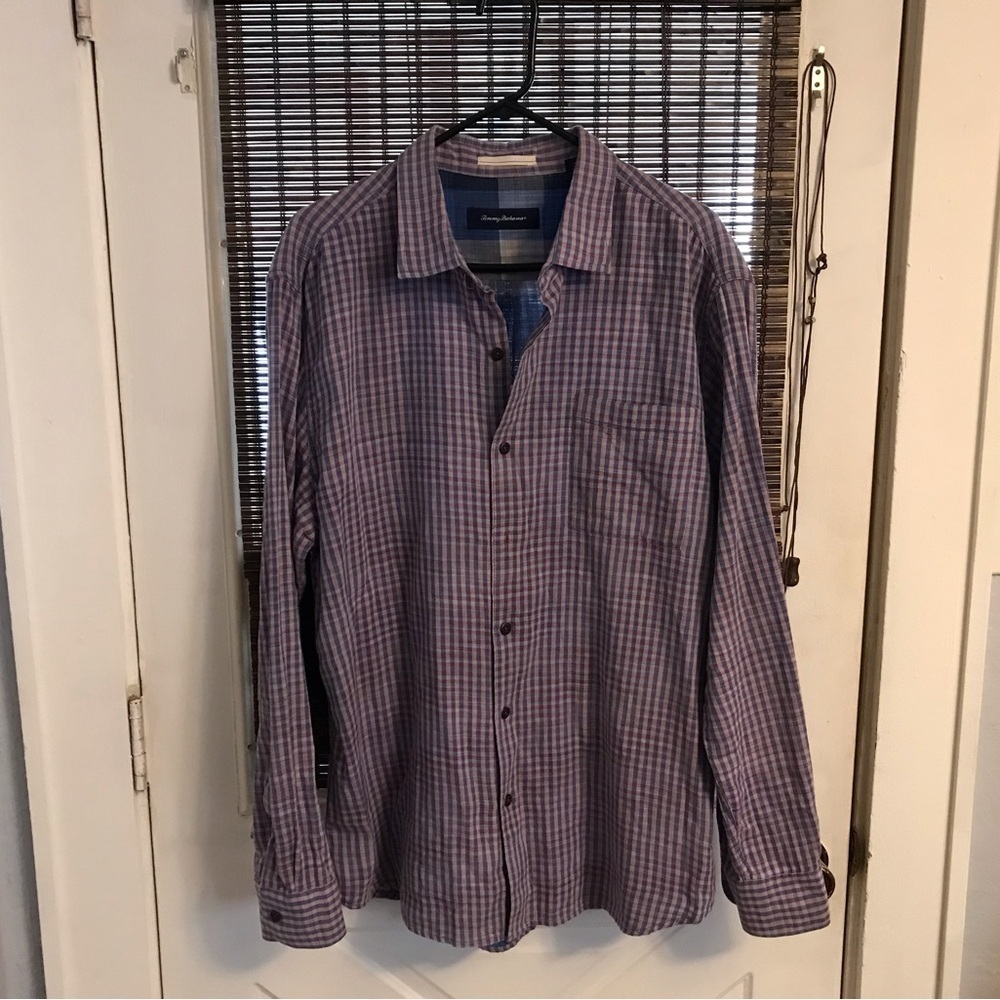 Tommy Bahama Long Sleeve Cotton Camano Check Shirt